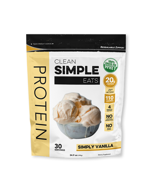 Clean Simple Eats Protein Powder: Simply Vanilla (30 Serving Bag