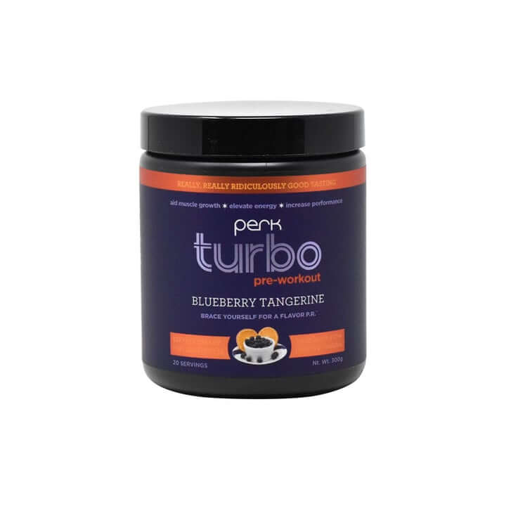 Perk Turbo Pre-Workout Original Blueberry Tangerine (20 servings)